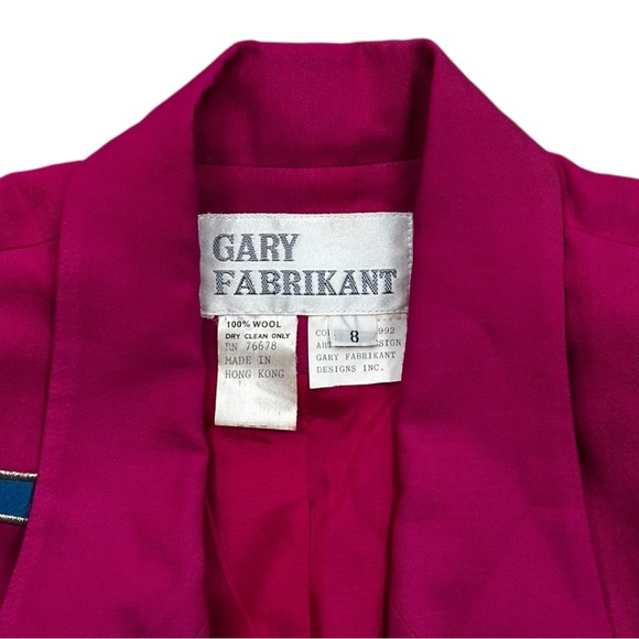 Gaby Fabrikant Vintage 1992 Pink Suit Jacket - Women’s Size 8 - Picture 2 of 4